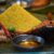 Food from Kabalen Restaurant in Toronto, Ont. shows yellow-hued java rice and grilled chicken. Photo by Yona M. Harvey